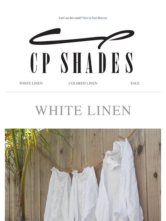 White Linen in the Stores & Online!