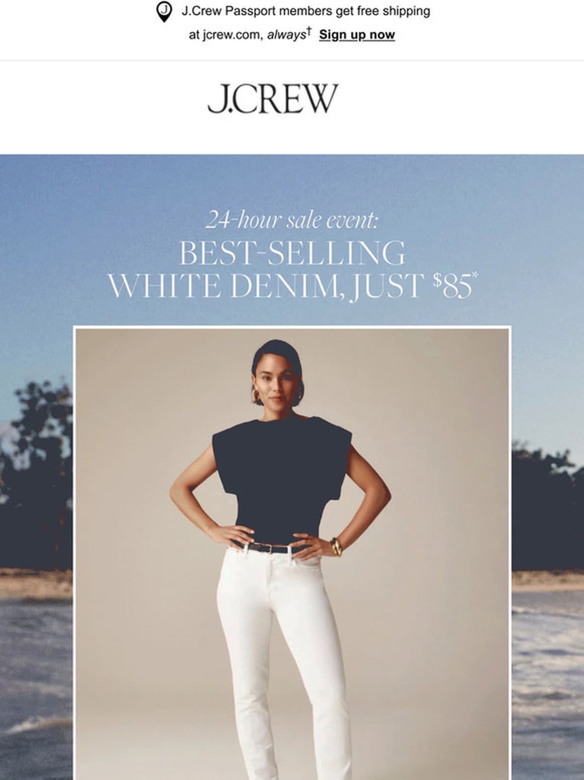 White denim， just $85， today only! We never do this…