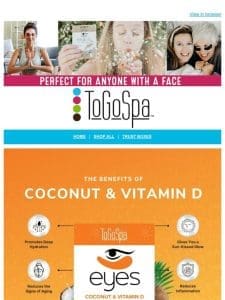 Why you need ToGoSpa Coconut EYES & LIPS…. what do they do?