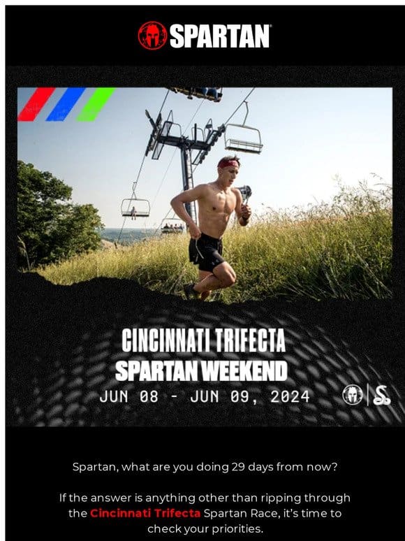 Will we see you at the Cincinnati Trifecta Spartan Race?