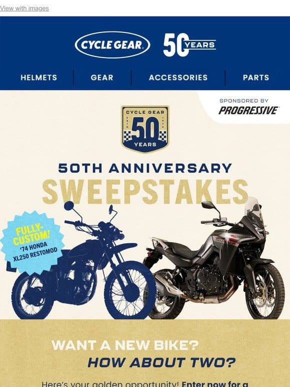 Win TWO Legendary Honda Motorcycles & A Ton More!