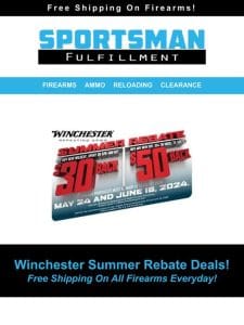 Winchester Summer Rebate Deals! Wildcat .22LR $144.99 After Mail in Rebate!