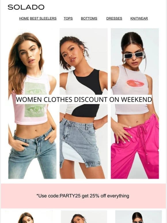Women Clothes Discount on Weekend