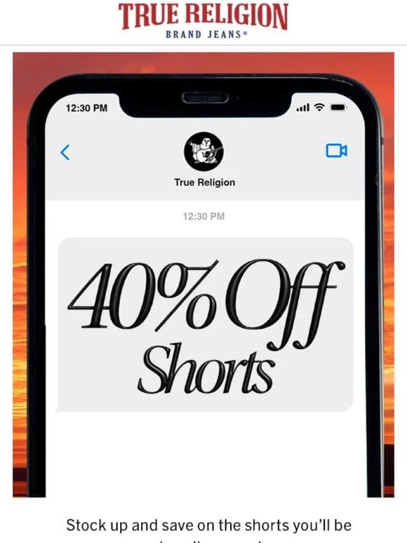 You almost missed 40% off shorts…