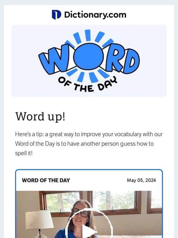 You’ll “Clamor” For Word Knowledge Today!
