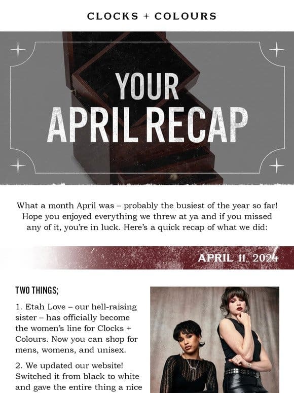 Your April Recap