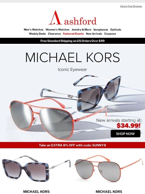Your New Must-Haves: Michael Kors from Just $34.99!