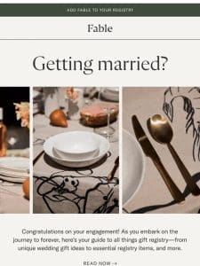 Your Wedding Registry Checklist ??