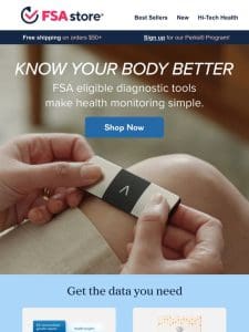 Your health， tracked. (It’s FSA eligible!)