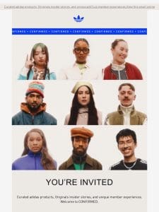 You’re invited: adidas CONFIRMED