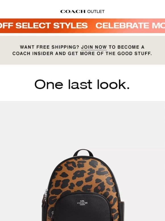 You’ve Earned It! Click To Make The Court Backpack With Signature Canvas And Leopard Print Yours.