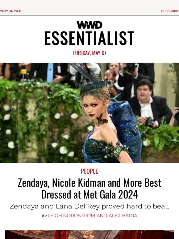 Zendaya， Nicole Kidman and More Best Dressed at Met Gala 2024