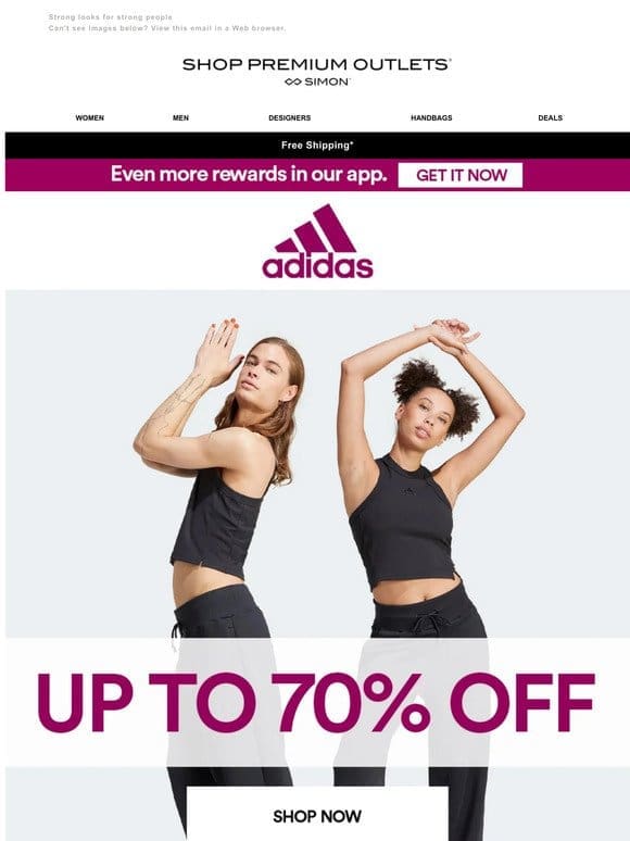 adidas Up to 70% Off