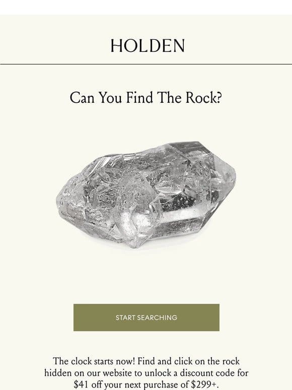 find the rock and score $41 off