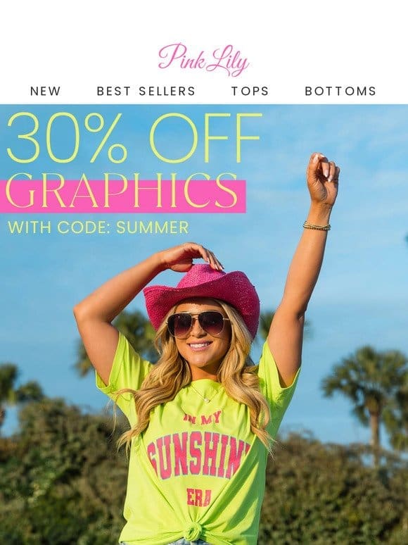sale alert: 30% OFF our bestselling graphics