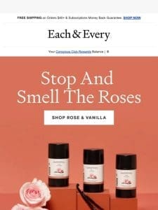 stop and smell the roses