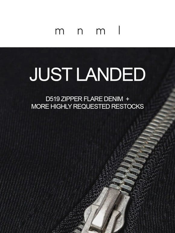 the D519 Zipper Flare Denim are finally back