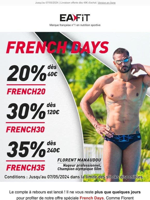 ⏰ [Plus que quelques jours] Jusqu’à -35% | French Days