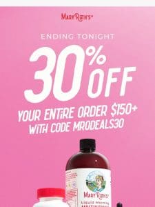 ⏳ 30% off is ending…