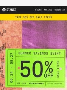 ☀️ Don’t Miss Out: 50% Off Sale Items