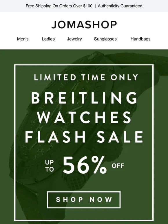 ⚫ BREITLING WATCHES FLASH SALE (UP TO 56% OFF)