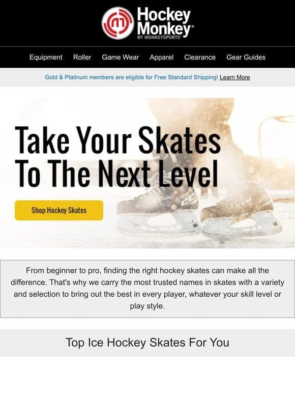 ⛸️ The Top Hockey Skates from your Favorite Brands!