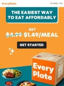 ✅ An easy decision: $1.49 meals are here