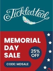 ✨  25% Off Memorial Day Sale  ✨