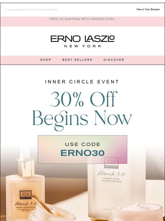 ✨ 30% Off Sitewide—Inner Circle Event