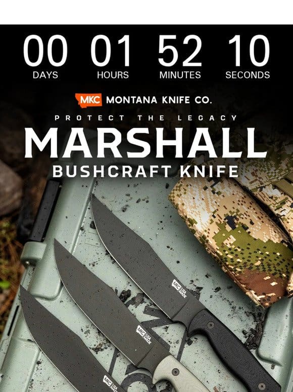 ❌ FINAL WARNING – The Marshall Bushcraft Knife Drops Tonight!