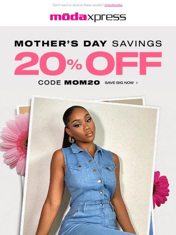 ❤️ Happy Mother’s Day ❤️ 20% OFF