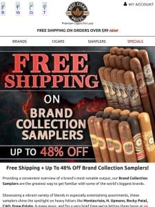 ⭐ Free Shipping + Up To 48% Off Brand Collection Samplers ⭐