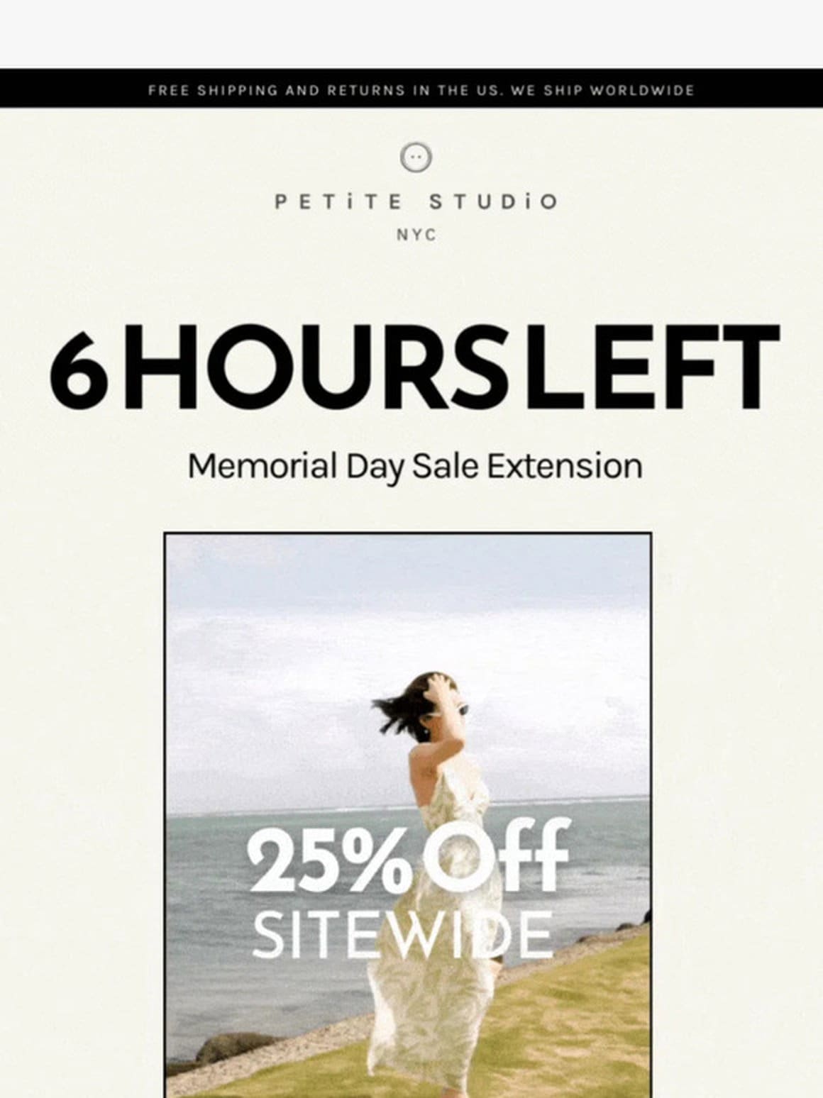 6 Hours Left. Memorial Day Sale Final Countdown.