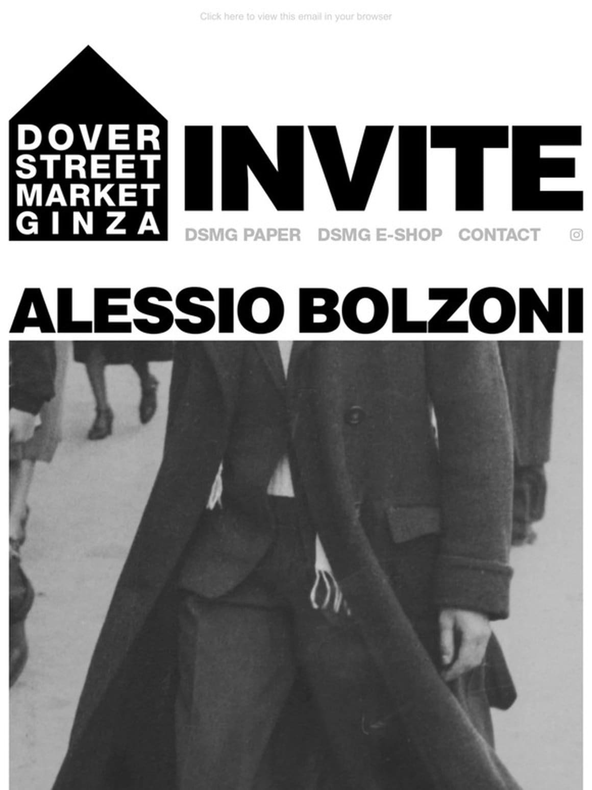 Alessio Bolzoni book signing at Dover Street Market Ginza
