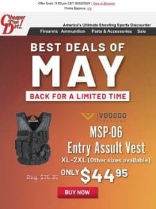 Best Deals of May Back for A Limited Time + 50% Off Full Auto Rewards