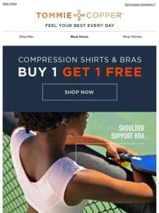 Best-Selling Shirts & Bras | Buy 1 Get 1 FREE!