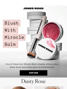 Blush with Miracle Balm
