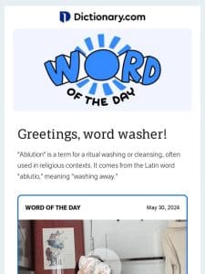 Cleanse Your Vocabulary with “Ablution”