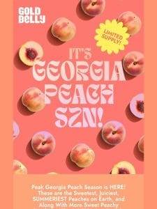 Georgia Peach Season is Here!