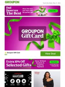 Get up to 10% off! ⭐️ Groupon Gift Card