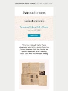 Holabird Western Americana Collections | American History Hall of Fame