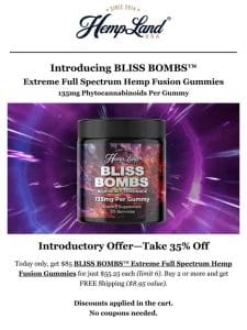 Introducing BLISS BOMBS™