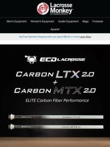 Introducing the ECD Lacrosse LTX 2.0 & MTX 2.0 Shafts!