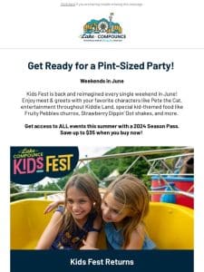 Kids Fest Returns Every Weekend in June