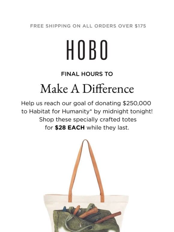 Last Call! Help Us Support Habitat for Humanity