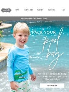 Let us help you pack your pool bag!