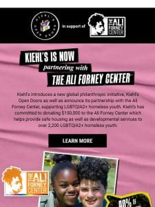 Meet Kiehl’s Open Doors & Ali Forney Center