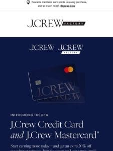 Meet the new J.Crew Credit Card & J.Crew Mastercard