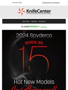 New Spyderco | Reveal #15!