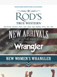 New Wrangler Styles for Everyone!